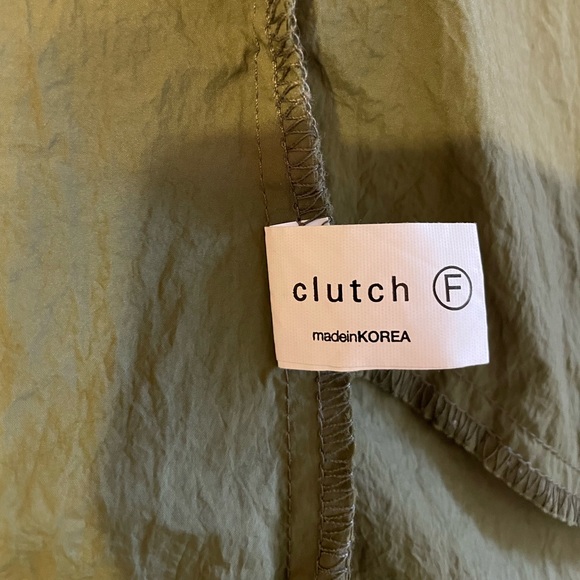 Clutch Olive Green Trench Coat Lightweight Military Rain Jacket - Picture 7 of 11